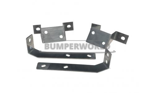 Conversion brackets front and rear to convert late 260Z and 280Z bumpers to 240Z bumpers.