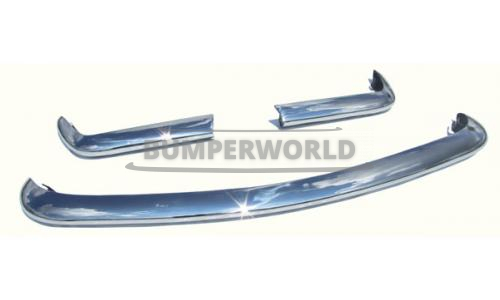 Fiat 124 Sport Spider (1975-1985) conversion bumpers with closed ends for licence plate lights